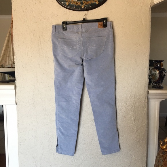 Abercrombie & Fitch Light Blue Corduroy Pinstripe Pants - Picture 8 of 12